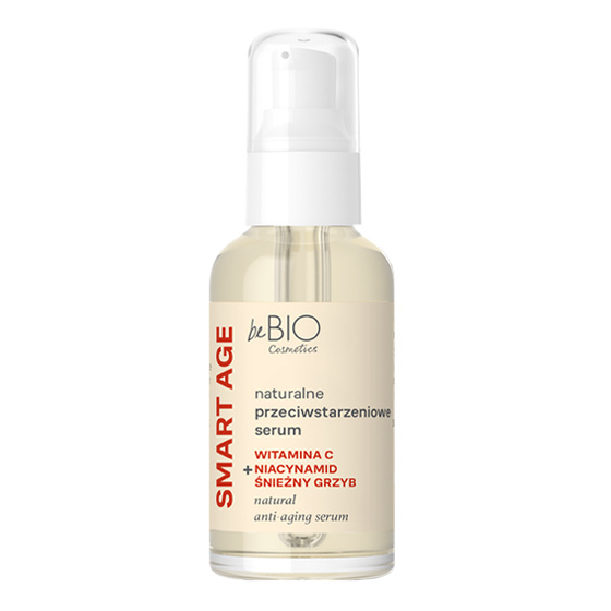 Kliknij na zdjęcie, aby je powiększyć BeBio Smart Age – natürliches Anti-Aging-Gesichtsserum mit Niacinamid, 30 ml