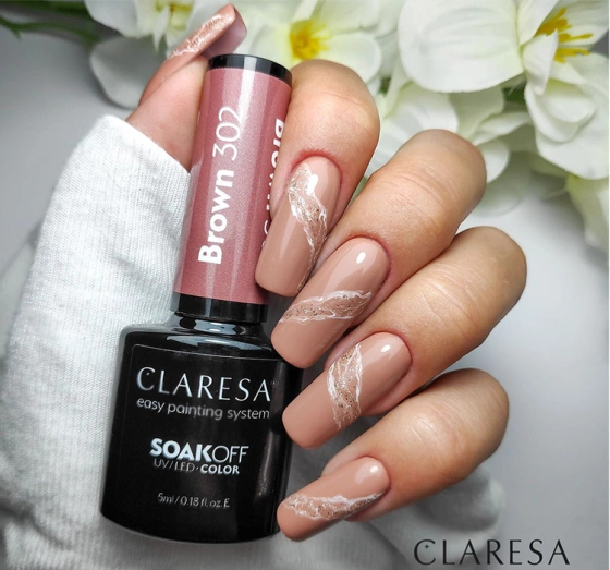 Claresa UV/LED-Hybridnagellack Brown 302 5 g