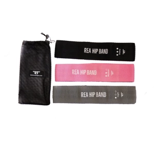 Rea Tape Rea Hip Band Set – Set aus 3 Stück Widerstandsbändern aus Stoff für das Training