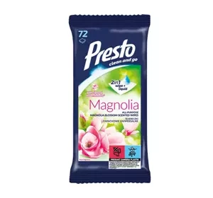 PRESTO UNIVERSELLE FEUCHTTÜCHER MAGNOLIE 72 STÜCK