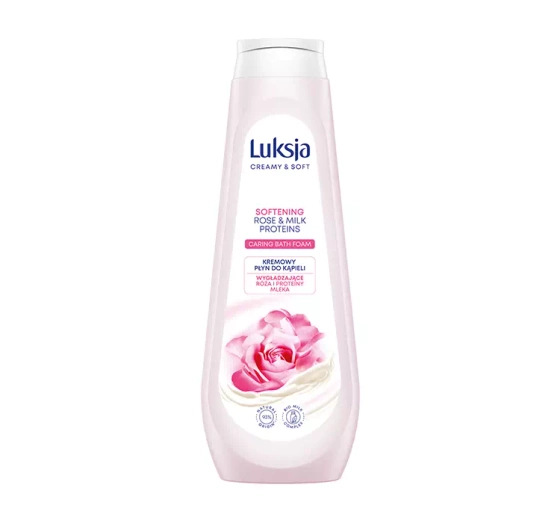 LUKSJA CREAMY & SOFT CREMIGER BADEZUSATZ ROSE UND MILCHPROTEINE 900ML