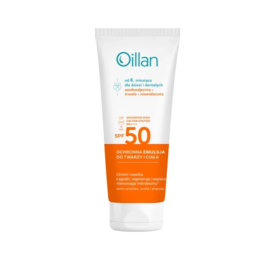 OILLAN SCHUTZEMULSION FÜR GESICHT UND KÖRPER SPF50+ 100ML