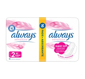 ALWAYS SENSITIVE DAMENBINDEN MIT FLÜGELN 2 SUPER PLUS 16 STÜCK