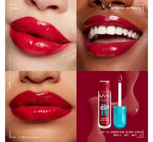 NYX Professional Makeup Lip IV Hydrating Gloss Serum Lip Gloss 11 Red-Y. Set. Wet! 5 ml