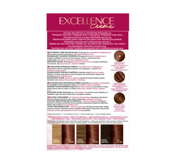 LOREAL EXCELLENCE CREME 4.54 COPPER MAHOGANY