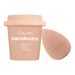 Clavier Blendiccino Make-up-Schwamm + Aufbewahrungsbecher „Berry Frappe“