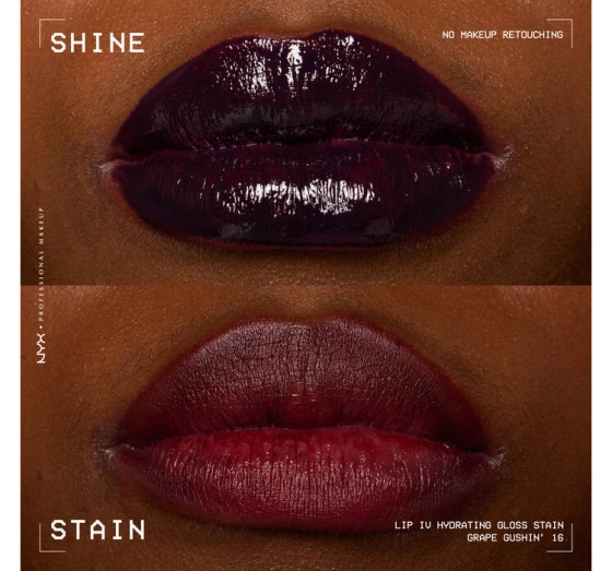 NYX Professional Makeup Lip IV Hydrating Gloss Serum Lip Gloss 13 Cranberry Splash  5ml