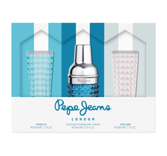 PEPE JEANS FOR HIM EDT SPRAY 30ML + SG 50ML + ASL 50ML SET