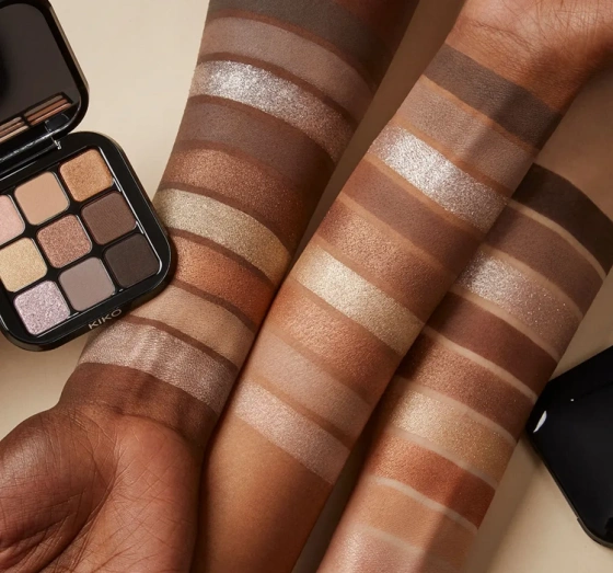 KIKO Milano Glamour Multi Finish Mini Lidschattenpalette 01 Earth Tones 2,5g