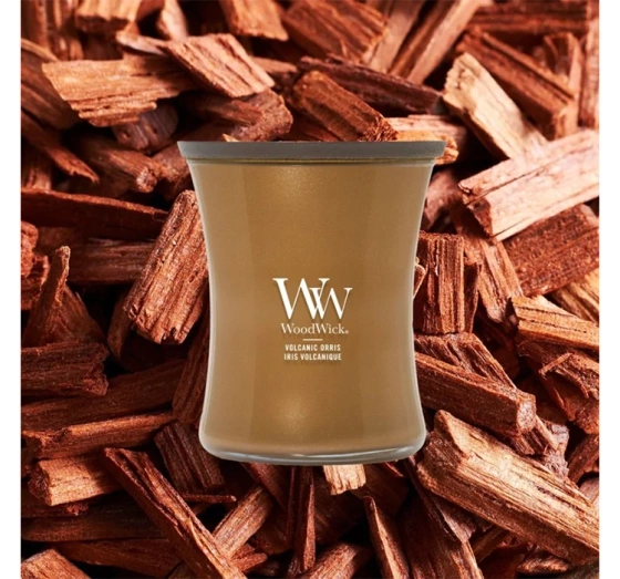 Kliknij na zdjęcie, aby je powiększyć Woodwick Medium Jar Candle Duftkerze Volcanic Orris 275 g