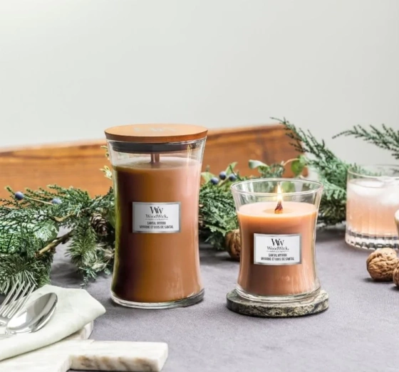 WoodWick Large Jar Candle Duftkerze Santal Myrrh 610g