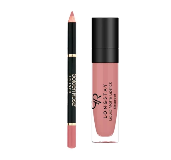 GOLDEN ROSE SET MATTER LIPPENSTIFT LONGSTAY + LIPLINER