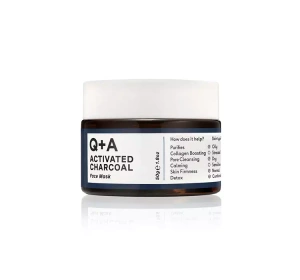 Q+A REINIGENDE GESICHTSMASKE MIT AKTIVKOHLE 50G