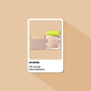 Poppy Head Strobelly gebackener Highlighter für das Gesicht 03 Sunsip 4,2 g