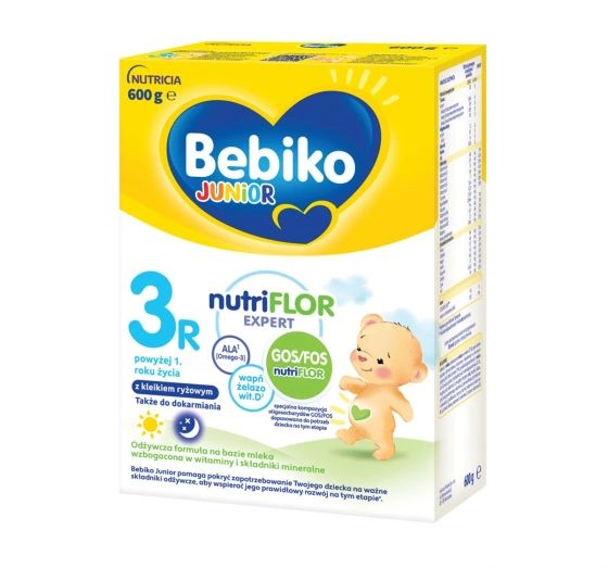 Bebiko NutriFlor Expert 3R Nährstoffreiche Formel auf Milchbasis mit Reisbrei nach dem 1. Lebensjahr 600g