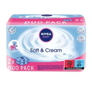 NIVEA BABY DUO PACK SOFT&CREAM TÜCHER 2X63 STÜCK