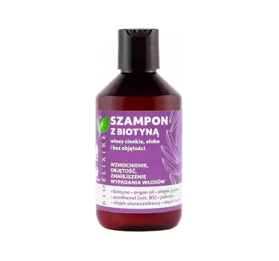BIOELIXIRE BIOTIN KRÄFTIGENDES SHAMPOO FÜR DÜNNES, SCHWACHES HAAR 300ML