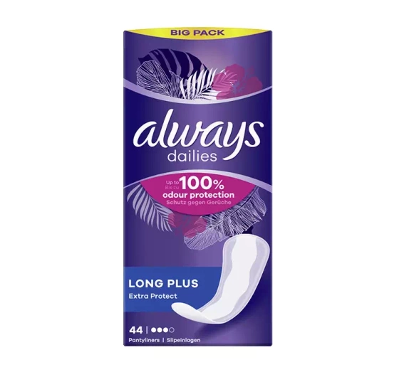 ALWAYS DAILIES EXTRA PROTECT LONG PLUS SLIPEINLAGEN 44 STÜCK