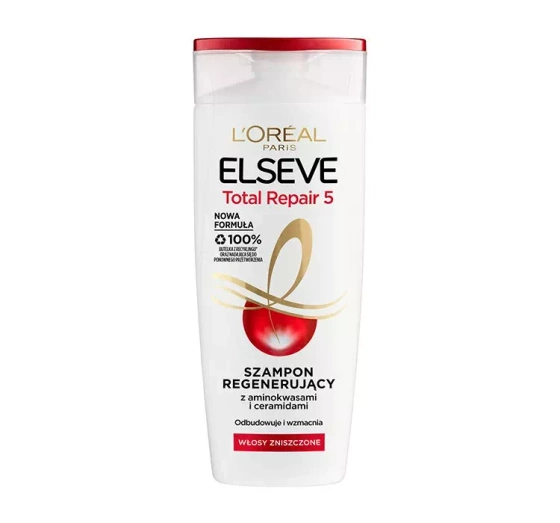 Kliknij na zdjęcie, aby je powiększyć L'Oréal Paris Elseve Total Repair 5 Shampoo 400 ml
