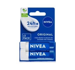 NIVEA Pflegender Lippenbalsam Original 2 x 4,8g
