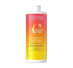 EVELINE VITAMIN C 3X ACTION AUFHELLENDES MIZELLENWASSER 500ML