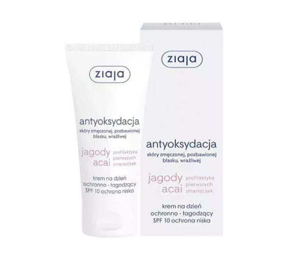 Ziaja Acai-Beeren schützende und beruhigende Tagescreme LSF 10, 50 ml
