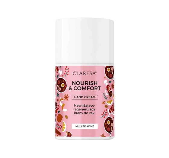 Claresa Nourish & Comfort Feuchtigkeitsspendend-regenerierende Handcreme Mulled Wine 48 g