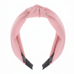 eCarla Stoff-Haarband im Turban-Stil O228R Rosa