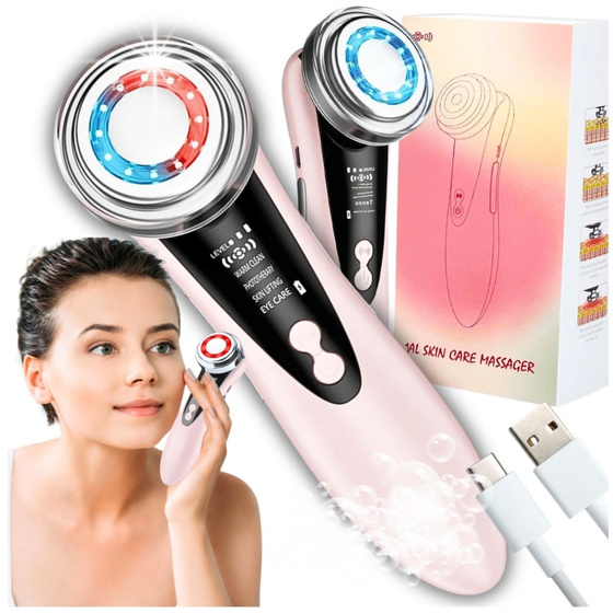 Retoo Ultraschall-Gesichtsreinigungsgerät – 4-in-1-Gerät für Gesichtsreinigung, Massage und nadelfreie Mesotherapie 