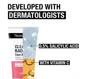 Neutrogena Clear & Radiant Erfrischendes Gesichtspeeling 150 ml