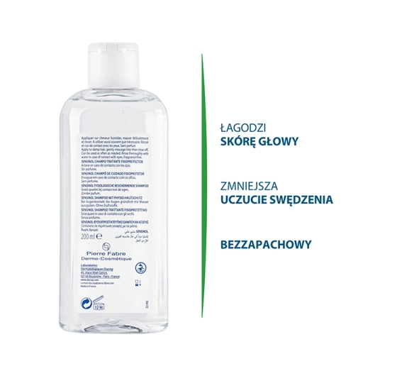 Kliknij na zdjęcie, aby je powiększyć Ducray Sensinol Shampoo gegen Juckreiz der Kopfhaut 200 ml