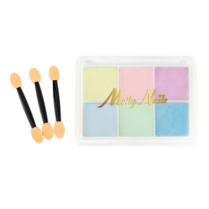 Molly Nails – gepresster Nagelstaub mit Spiegeleffekt in einer 6-Farben-Box