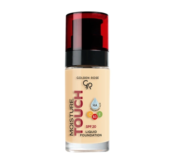 GOLDEN ROSE MOISTURE TOUCH FEUCHTIGKEITSSPENDENDE FOUNDATION SPF20 103 30ML