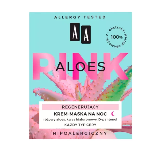 AA Pink Aloes regenerierende Nachtcreme-Maske 50 ml