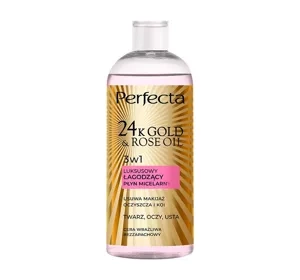 Perfecta 24K Gold & Rose Oil Beruhigendes 3-in-1 Mizellenwasser 400ml