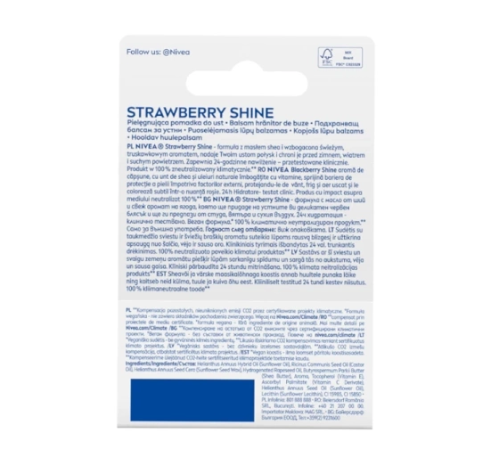 NIVEA Limited Edition pflegender Lippenstift Strawberry Shine 4,8 g