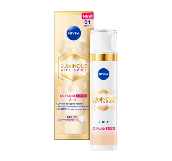 NIVEA LUMINOUS630 ANTISPOT CC CREME GEGEN VERFÄRBUNGEN 01 LIGHT 40ML