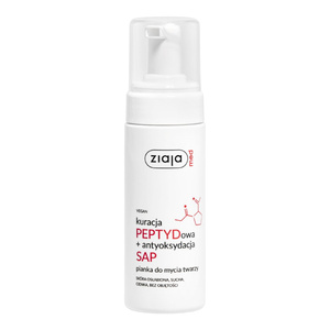 Ziaja Med Peptid-Kur + SAP-Antioxidantien – Gesichtsreinigungsschaum für trockene, dünne und geschwächte Haut 150 ml