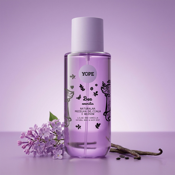 Yope Natur-Körper- und Haarspray Flieder und Vanille 200 ml