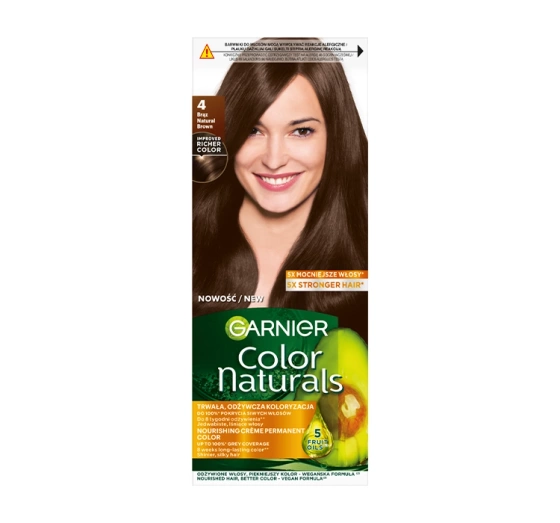 Kliknij na zdjęcie, aby je powiększyć Garnier Color Naturals Permanente Haarfarbe 4 Braun