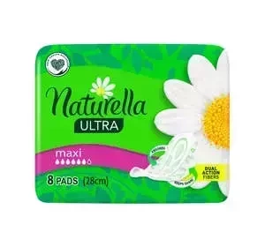 NATURELLA ULTRA MAXI 28 CM HYGIENEBINDEN MIT FLÜGELN 8 STÜCK