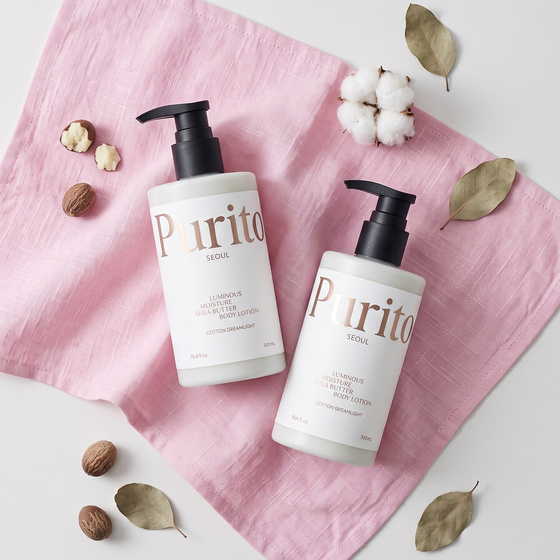 Purito Luminous Moisture Shea Butter Body Lotion – feuchtigkeitsspendende Körperlotion Cotton Dreamlight 300 ml