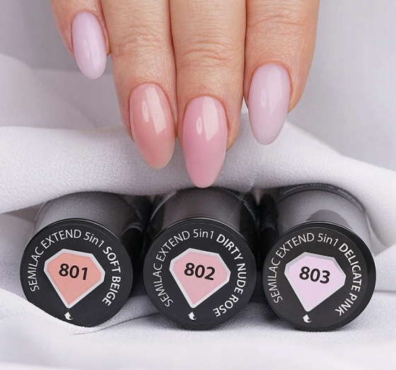 SEMILAC EXTEND 5 IN 1 BASIS LACK TOP 803 DELICATE PINK 7 ML