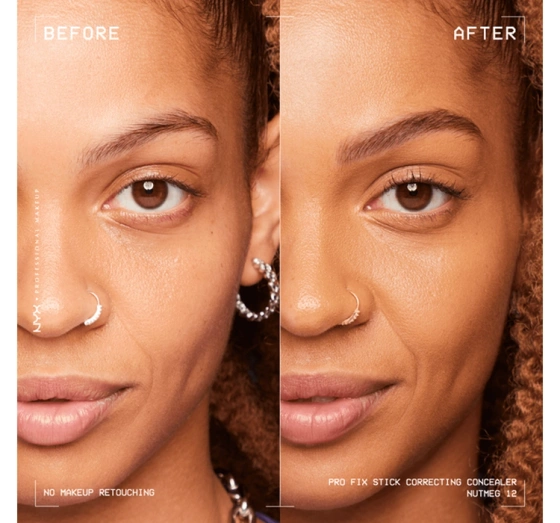 Kliknij na zdjęcie, aby je powiększyć NYX Professional Makeup Pro Fix Stick Concealer-Stick für das Gesicht 12 Nutmeg 1,6 g