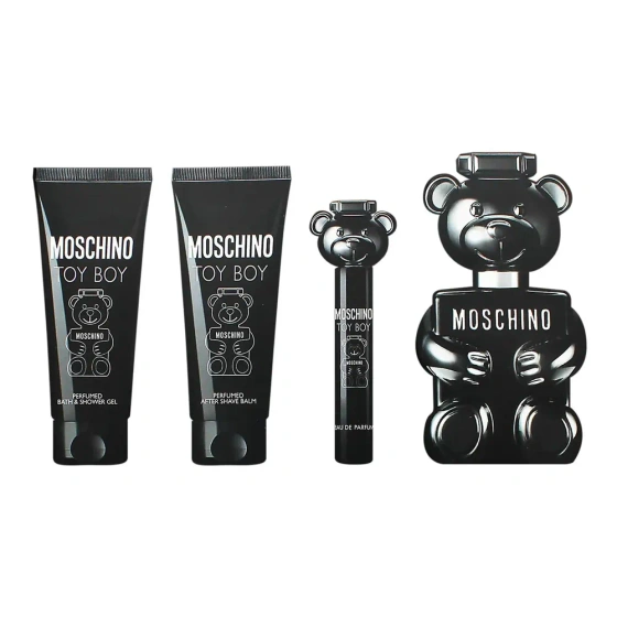 Moschino Toy Boy Eau de Parfum Spray 100 ml + 10 ml + Aftershave-Balsam 100 ml + Duschgel 100 ml 