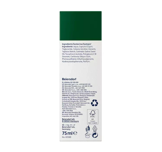 Kliknij na zdjęcie, aby je powiększyć NIVEA MEN Sensitive Pro feuchtigkeitsspendende Gesichtscreme mit Hanfsamen 75ml