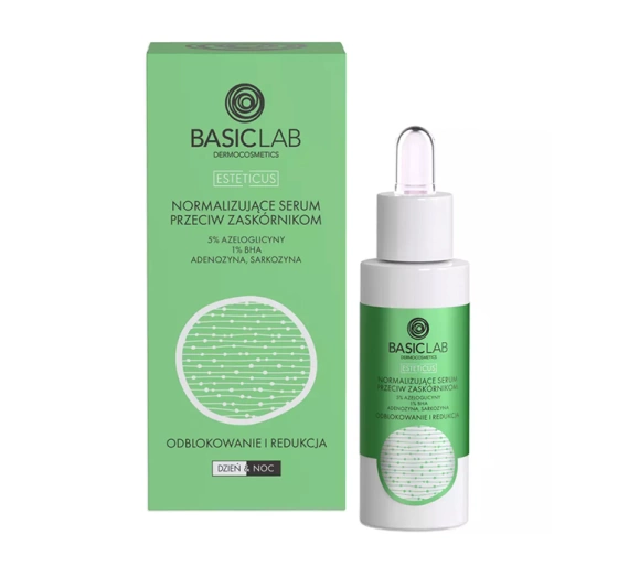 BASICLAB ESTETICUS NORMALISIERENDES SERUM GEGEN MITESSER FÜR TAG UND NACHT 30ML