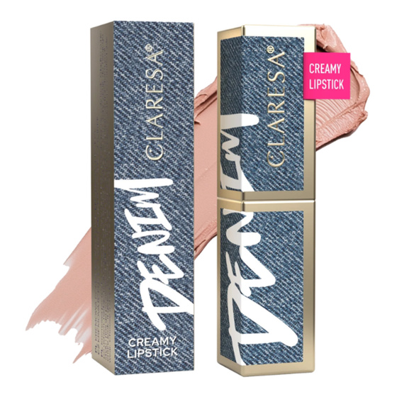 Claresa Denim cremefarbener Lippenstift 03 Rose Whisper