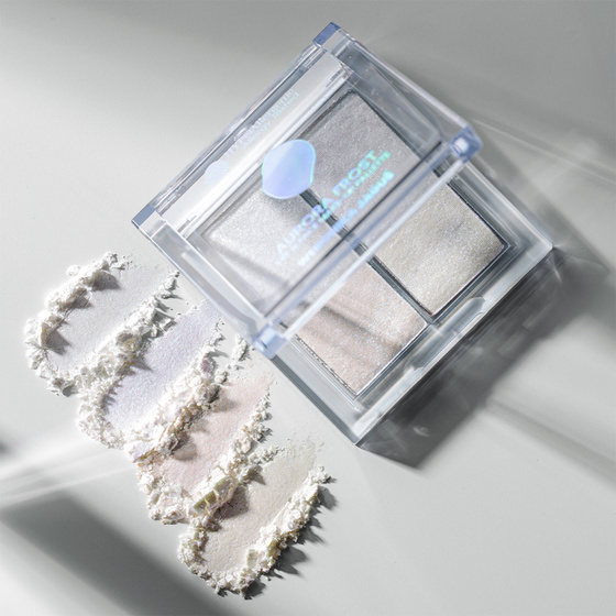 Bell Hypoallergenic x Weronika Jaguś Aurora Frost – Highlighter-Palette für Augen und Gesicht 01 10,4 g