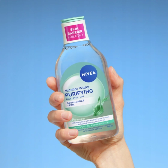 Kliknij na zdjęcie, aby je powiększyć NIVEA REINIGENDES MIZELLENWASSER FÜR GESICHT 400ML